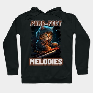 Captivating Keyboard Cat: "Purr-fect Melodies" Hoodie